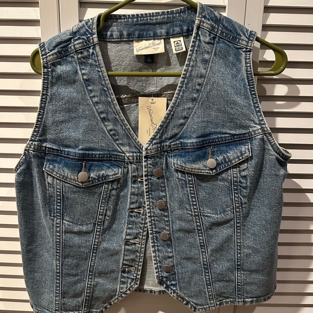 Target Medium Wash Denim Vest